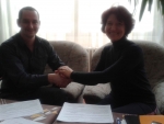 podpísanie kontraktu medzi realitnými kanceláriami zo Slovenska a z Ukrajiny